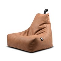 Product photograph of Extreme Lounging Mighty B Faux Leather Indoor Bean Bag In Tan from Cuckooland