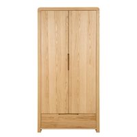 Product photograph of Julian Bowen Curve Double Wardrobe from Cuckooland
