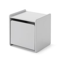 Product photograph of Vipack Kiddy Bedside Table In Cool Grey from Cuckooland