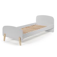 Product photograph of Vipack Kiddy Single Kids Bed In Cool Grey from Cuckooland
