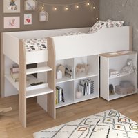 Product photograph of Parisot Finland Mid Sleeper With Pull Out Desk Storage from Cuckooland