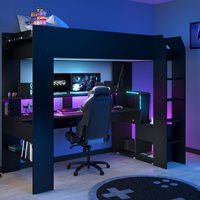 Product photograph of Parisot Online Gaming High Sleeper Bed With Desk from Cuckooland