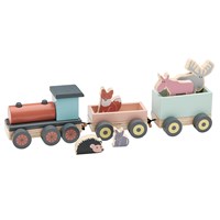 Kids Concept Edvin Animal Wooden Toy Train Set