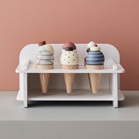 Kids Concept Wooden Bistro Ice Cream with Rack