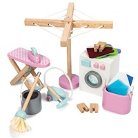 Le Toy Van Dolls House Laundry Room Accessories Set