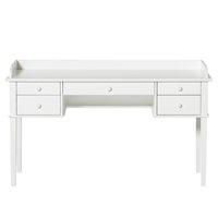 Product photograph of Oliver Furniture Office Desk In White from Cuckooland