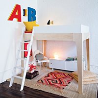 Product photograph of Oeuf Perch Loft Bed In White Birch from Cuckooland