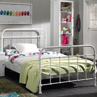 Product photograph of Vipack New York Small Double Kids Bed In White from Cuckooland