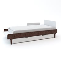 Product photograph of Oeuf River Single Bed With Optional Trundle In White Walnut from Cuckooland