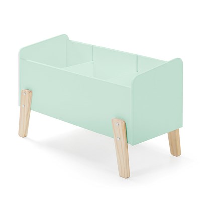 Kiddy Wooden Kids Toy Box In Mint Green 