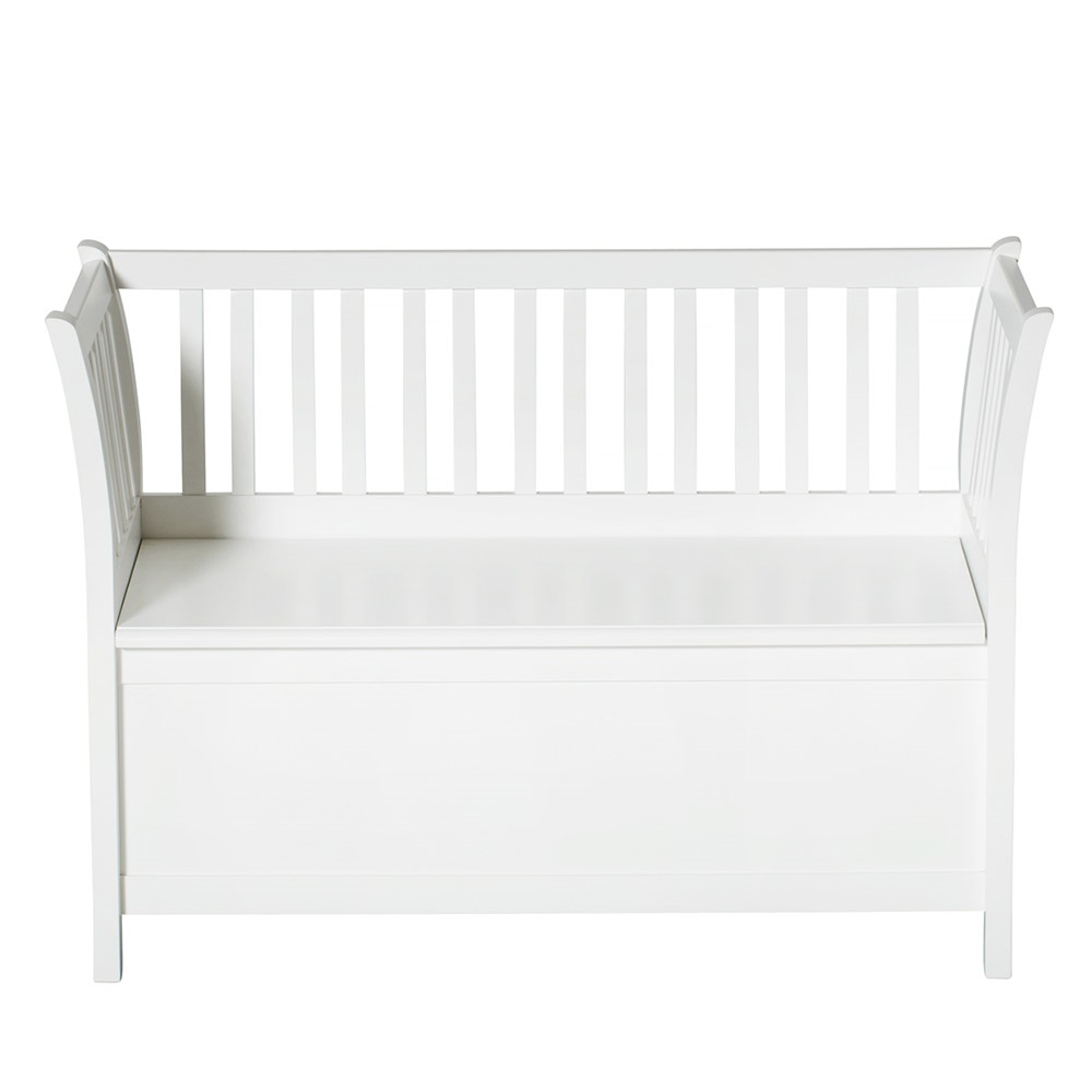 Kids Luxury Storage Bench in White - Kids Furniture | Cuckooland