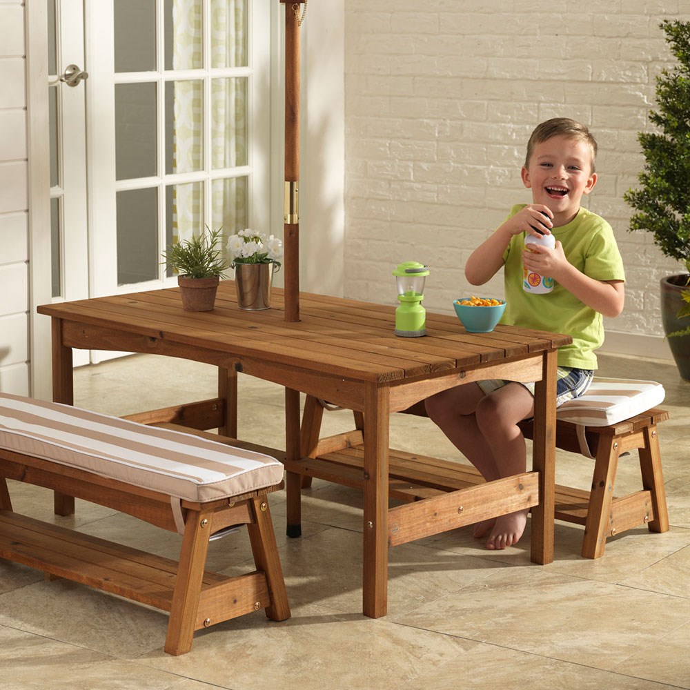 Kidkraft Outdoor Table Bench Set With, Kidkraft Outdoor Picnic Table