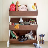 Product photograph of Oeuf Kids Toy Store In White Walnut from Cuckooland