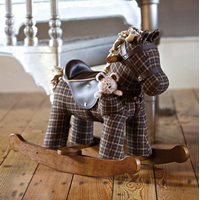 Product photograph of Little Bird Told Me Rufus Ted Rocking Horse from Cuckooland