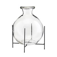 House Doctor Lana Glass Vase with Stand