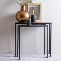 Product photograph of Woood Lane Set Of 2 Side Tables from Cuckooland