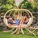 Globo Royal Garden Hanging Chair & Stand in Natura Cream