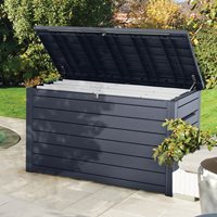 Product photograph of Keter Outdoor Xxl Deck Storage Box - Black from Cuckooland