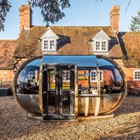 Product photograph of Ornate Garden Off Set Oval House Garden Pod - Dune from Cuckooland