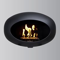 Product photograph of Le Feu Wall Bio Ethanol Fireplace - Black from Cuckooland