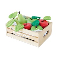 Le Toy Van Wooden Apples and Pears Market Crate