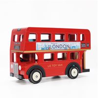 Product photograph of Le Toy Van Wooden London Bus from Cuckooland