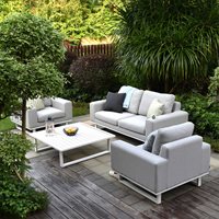 Product photograph of Maze Rattan Ethos 2 Seat Sofa Set With Coffee Table And Free Winter Cover - Flanelle Grey from Cuckooland