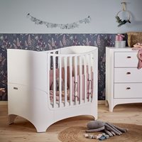 Product photograph of Leander Classic Baby Cot In White With Optional Extension Kit from Cuckooland