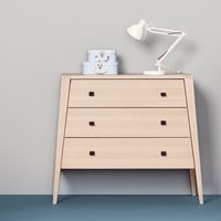 Product photograph of Leander Linea 3 Drawer Dresser In Beech from Cuckooland
