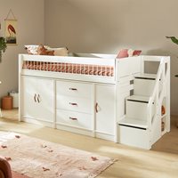 Product photograph of Lifetime All In One Semi High Storage Bed - Lifetime White from Cuckooland