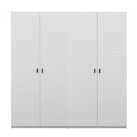 Product photograph of Lifetime Customisable 4 Door Wardrobe - Lifetime White from Cuckooland