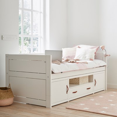 low cabin bed with drawers