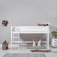 Product photograph of Lifetime Kids Luxury Semi-high Sleeper Bed - Lifetime White from Cuckooland