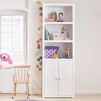 Product photograph of Lifetime Customisable Bookcase In White - 1 Compartment from Cuckooland