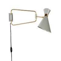 Product photograph of Zuiver Shady Wall Lamp - Grey from Cuckooland