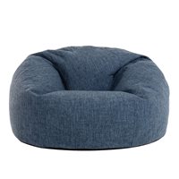 Product photograph of Icon Lina Woven Classic Bean Bag - Blue from Cuckooland