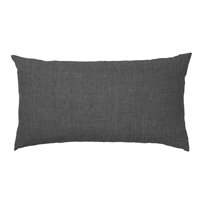 Product photograph of Cozy Living 90x50cm Linen Headboard Cushion In Charcoal from Cuckooland