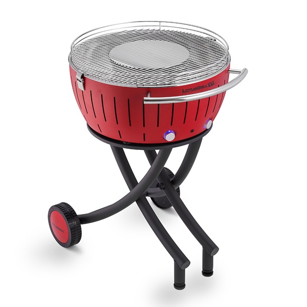 LOTUS GRILL XXL BBQ in Red with Free Fire Lighter Gel & Charcoal