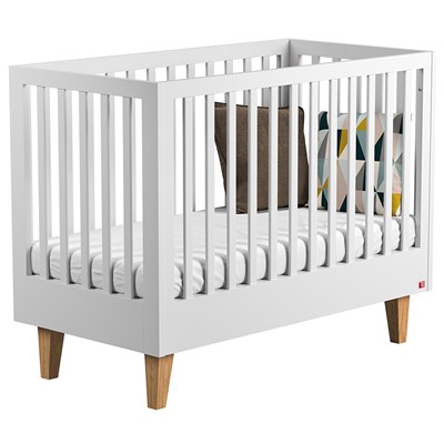 white oak baby crib