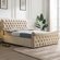 Lucinda Upholstered Side Ottoman Bed by Flair Furnishings
