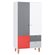 Vox Concept 2 Door Wardrobe in Grey & Red