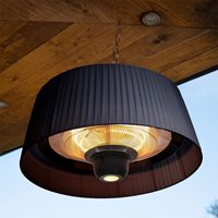Product photograph of Maze Rattan 1800w Lyra Hanging Electric Patio Heater - Charcoal from Cuckooland