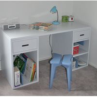 Product photograph of Mathy By Bols Kids Desk In Madaket Design - Mathy Coral from Cuckooland