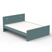 Product photograph of Mathy By Bols Madaket Small Double Bed - Mathy Azur Blue from Cuckooland