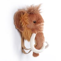 Product photograph of Kids Mammoth Plush Animal Head Coat Hook from Cuckooland