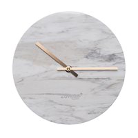 Product photograph of Zuiver Marble Time Wall Clock In White from Cuckooland