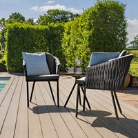 Product photograph of Maze Marina Rope Weave Bistro Set from Cuckooland