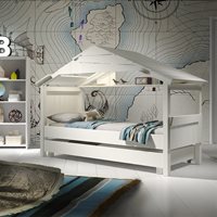Mathy by Bols Star Treehouse Single Cabin Bed with Optional Trundle Drawer 