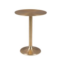 Product photograph of Bold Monkey Hypnotising Round Side Table - Gold from Cuckooland