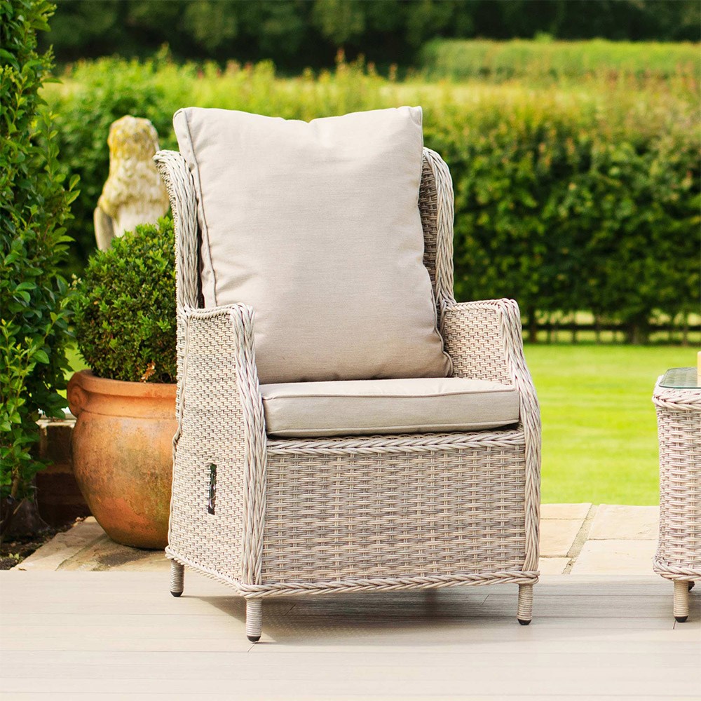 Maze Rattan Cotswold Reclining 2 Seat Lounge Garden Chair Set - Maze